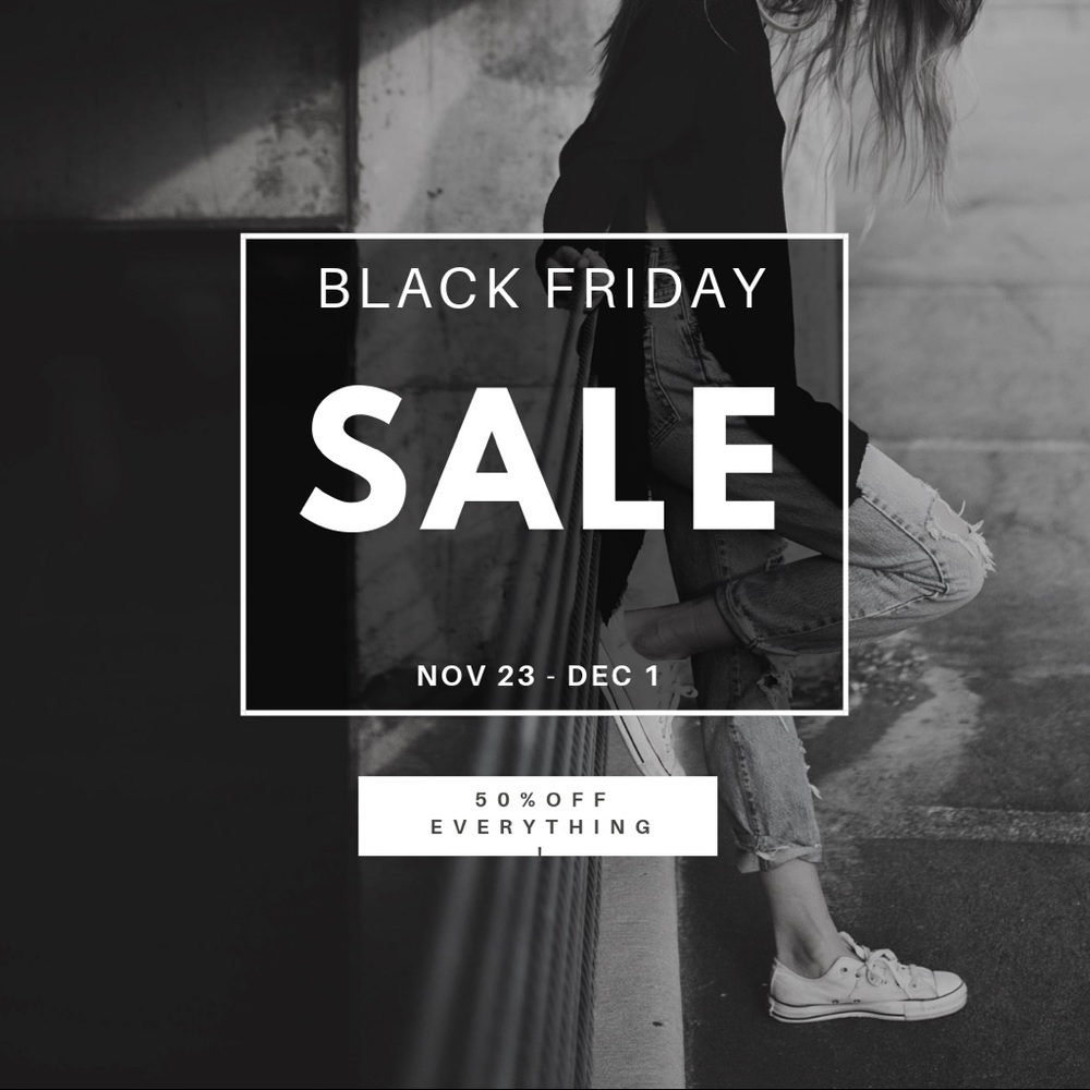 50% OFF Black Friday Sale!